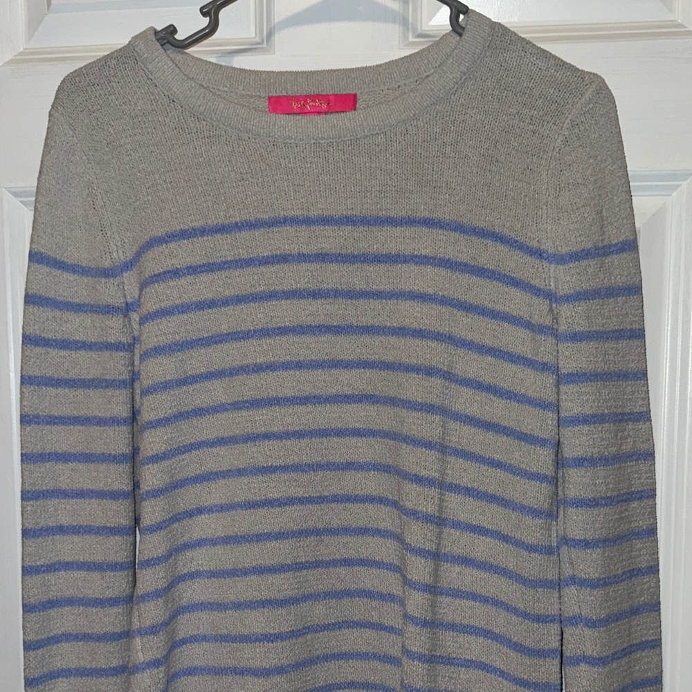 Cozy Beige Knit Sweater Lilly Pulitzer size small